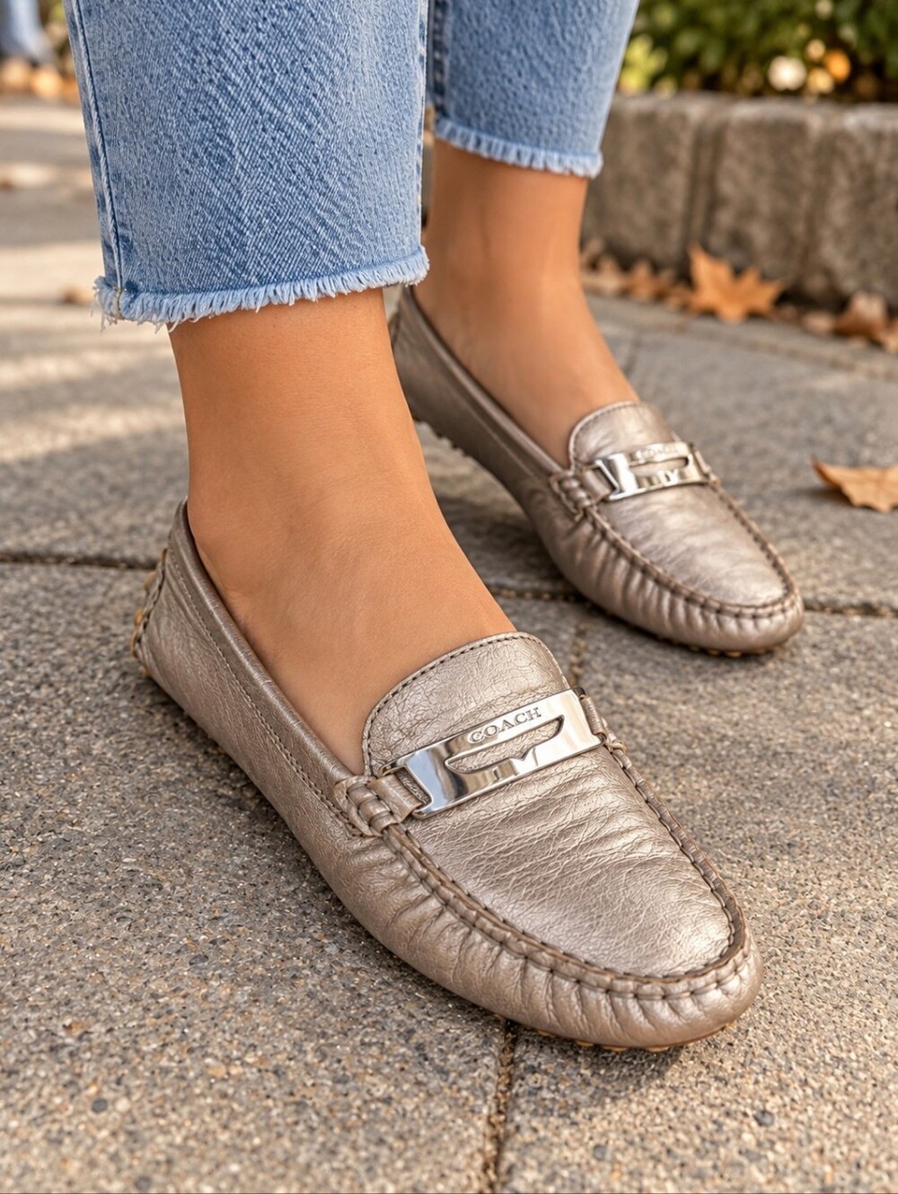 Coach Nola Driving Moccasins Size 6